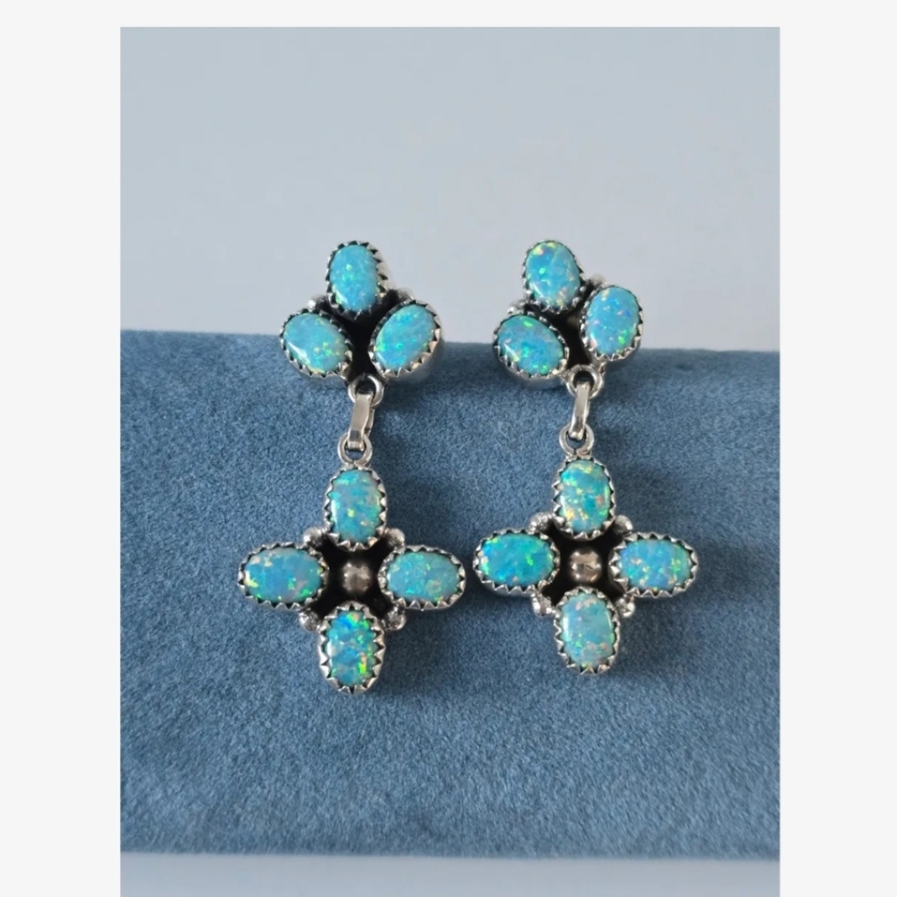 Fire Opal Earrings
